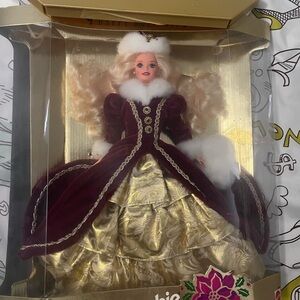 Barbie Special Edition in Gold and Burgundy